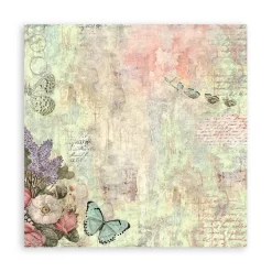 Set 4 hojas de tela Fabric Wonderland Stamperia 30x30cm