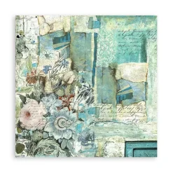 Set 4 hojas de tela Fabric Wonderland Stamperia 30x30cm