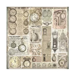 Set 4 hojas de tela Fabric Brocante Antiques Stamperia 30x30cm