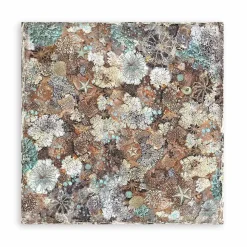 Set 4 hojas de tela Fabric Songs Of The Sea Stamperia 30x30cm