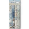 Set 4 hojas de tela Fabric Silent Sea Stamperia 30x30cm