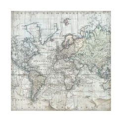 Set 4 hojas de tela Fabric Silent Sea Stamperia 30x30cm