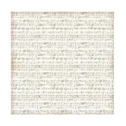 Set 4 hojas de tela Fabric Music Stamperia