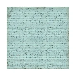 Set 4 hojas de tela Fabric Music Stamperia