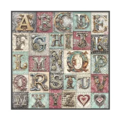 Set 4 hojas de tela Fabric Master of Magic Stamperia 30x30cm