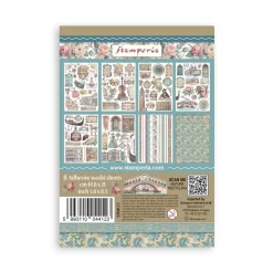 Set 8 hojas de washi tape Venice City Of Art Stamperia