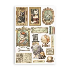 Set 8 hojas de Washi tape Alterego Stamperia