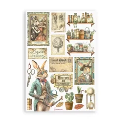 Set 8 hojas de Washi tape Alterego Stamperia