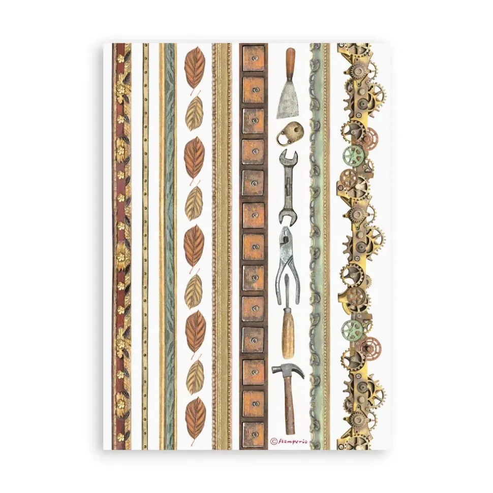 Set 8 hojas de Washi tape Alterego Stamperia