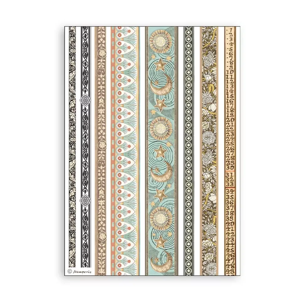 Set 8 hojas de washi tape Fortune Stamperia A5