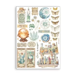 Set 8 hojas de washi tape Fortune Stamperia A5