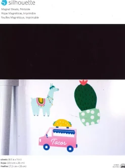 Set 4 Hojas Magnéticas Imprimibles Silhouette A4