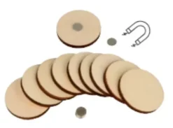 Set 10 Insignias de Madera Imantadas On se Marie Artemio