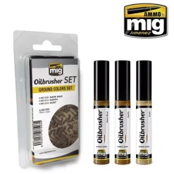 Set 3 óleos con pincel aplicador Ground Colors Oilbrusher 10ml