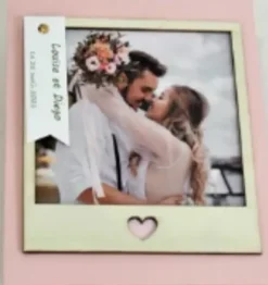 Set 5 Marcos de Madera Polaroid On se Marie Artemio