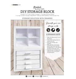 Set 2 módulos almacenaje con cajones DIY Storage Block Studio Light