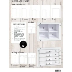 Set 2 módulos almacenaje con cajones DIY Storage Block Studio Light