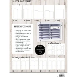 Set 2 módulos almacenaje para tintas DIY Storage Block Studio Light