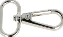 Set 2 mosquetones plateados Artemio