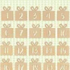 Set 24 Números de Madera Para Calendario de Adviento Artemio