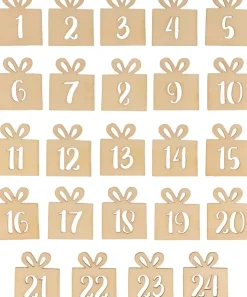 Set 24 Números de Madera Para Calendario de Adviento Artemio