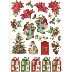 Set 6 papeles de arroz All You Need For Christmas Stamperia 21x30cm