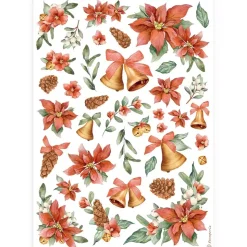 Set 6 papeles de arroz All You Need For Christmas Stamperia 21x30cm