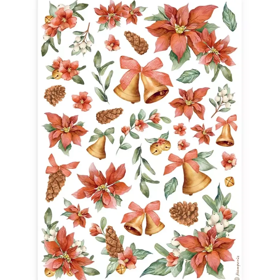 Set 6 papeles de arroz All You Need For Christmas Stamperia 21x30cm