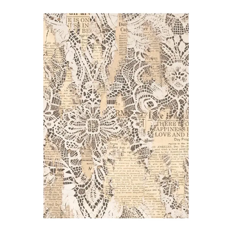 Set 8 Papeles de Arroz Backgrounds Romance Forever Stamperia 10x15cm