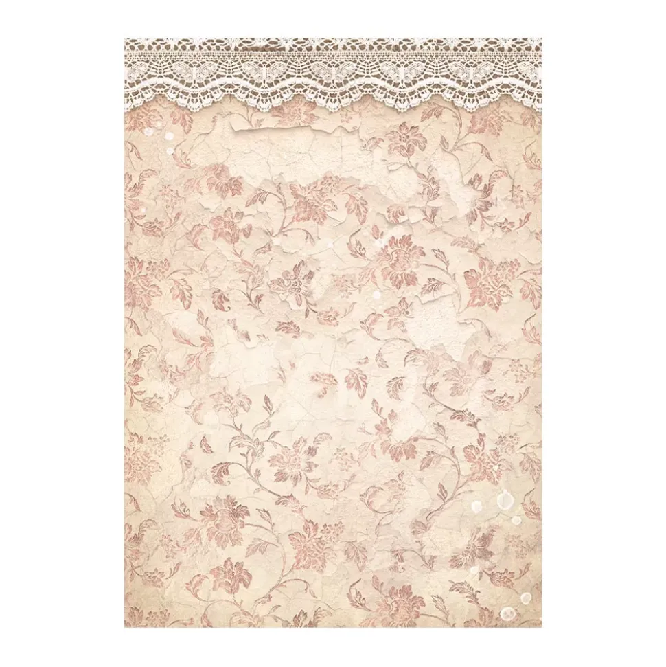 Set 8 Papeles de Arroz Backgrounds Romance Forever Stamperia 10x15cm