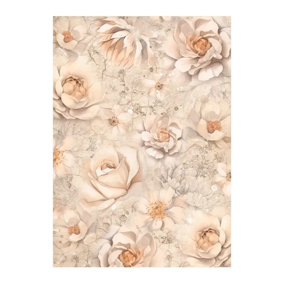 Set 8 Papeles de Arroz Backgrounds Romance Forever Stamperia 10x15cm