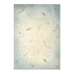 Set 8 papeles de arroz Backgrounds Romantic Hidden Grove Stamperia 10x15cm