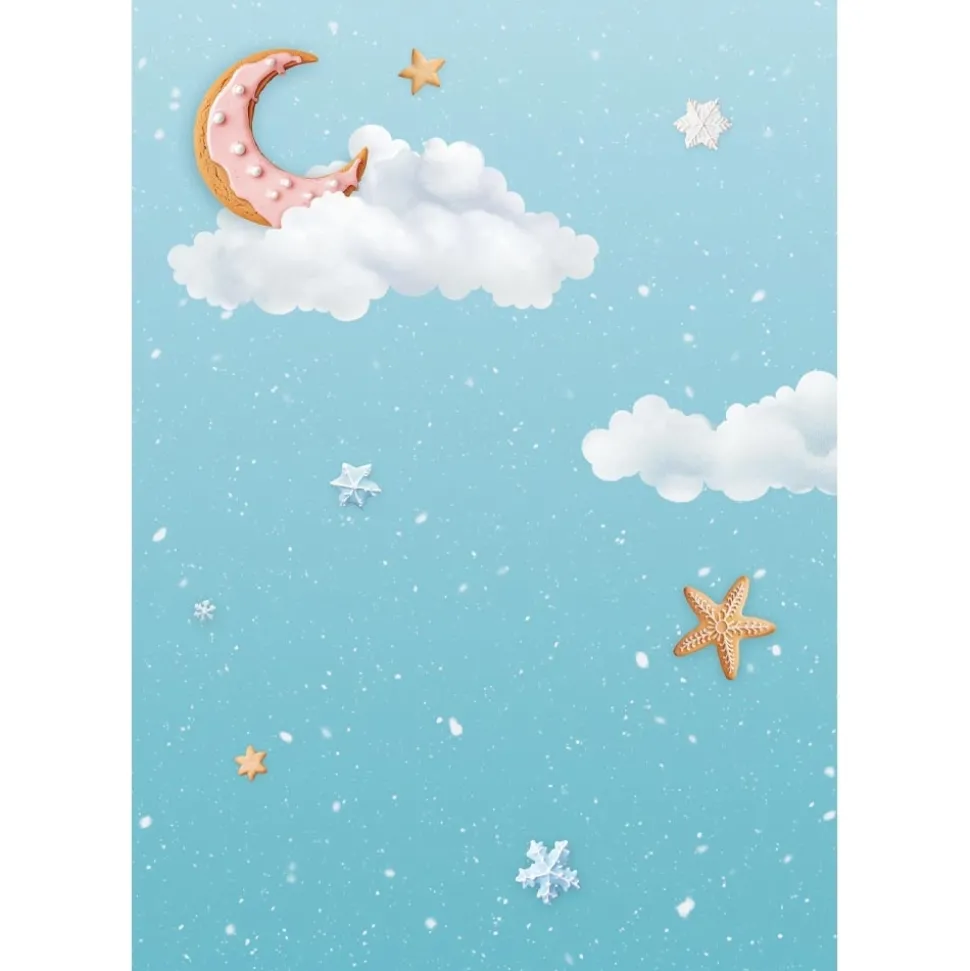 Set 8 papeles de arroz Backgrounds Romantic Candy Christmas Stamperia 10x15cm