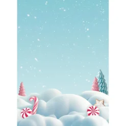 Set 8 papeles de arroz Backgrounds Romantic Candy Christmas Stamperia 10x15cm