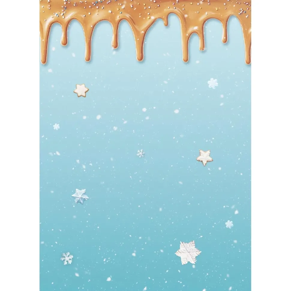 Set 8 papeles de arroz Backgrounds Romantic Candy Christmas Stamperia 10x15cm
