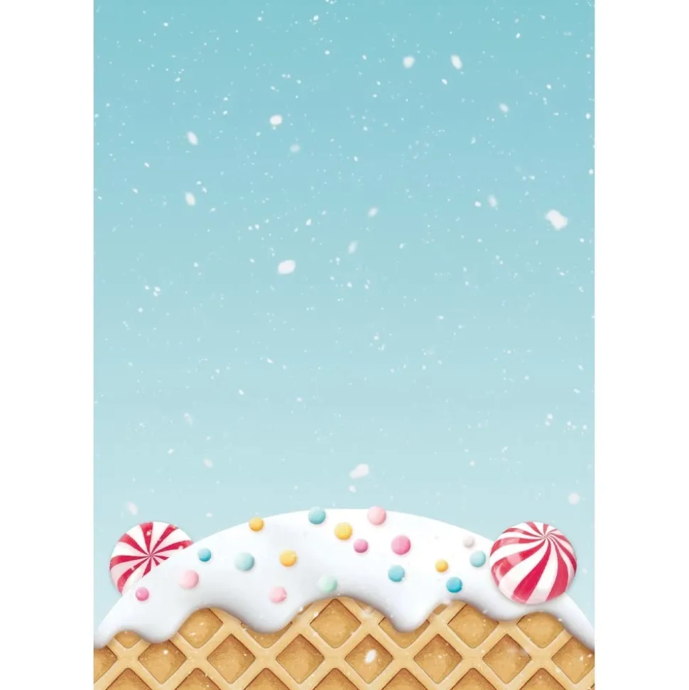 Set 8 papeles de arroz Backgrounds Romantic Candy Christmas Stamperia 10x15cm