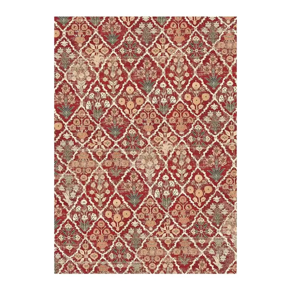 Set 8 papeles de arroz Backgrounds Christmas Greetings Stamperia 10x15cm