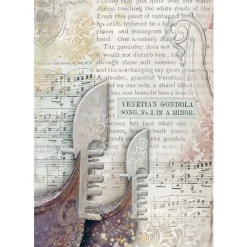 Set 8 papeles de arroz Backgrounds Venice City Of Art Stamperia 10x15cm