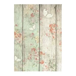 Set 8 papeles de arroz Backgrounds House of Roses Stamperia 10x15cm