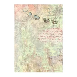 Set 8 papeles de arroz Backgrounds Wonderland Stamperia 10x15cm