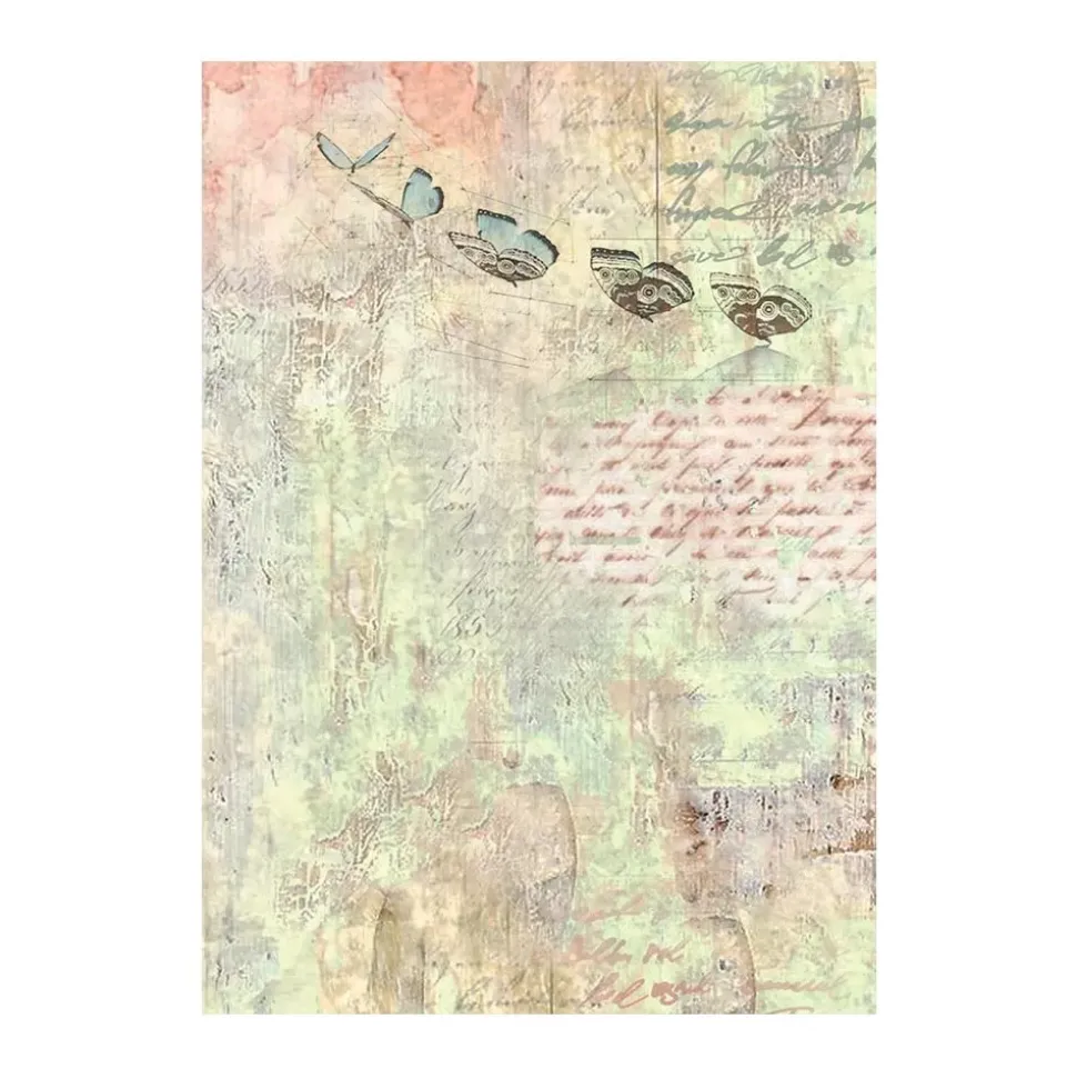 Set 8 papeles de arroz Backgrounds Wonderland Stamperia 10x15cm