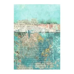 Set 8 papeles de arroz Backgrounds Wonderland Stamperia 10x15cm