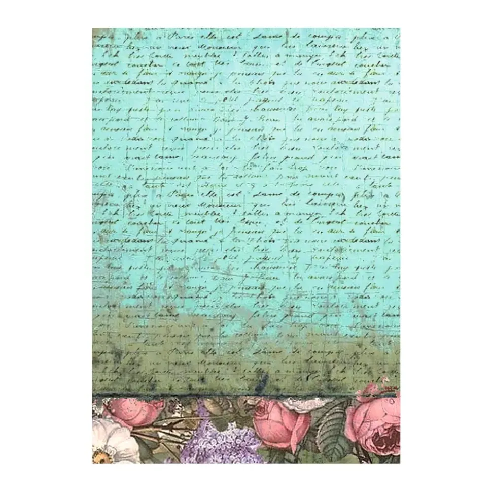 Set 8 papeles de arroz Backgrounds Wonderland Stamperia 10x15cm