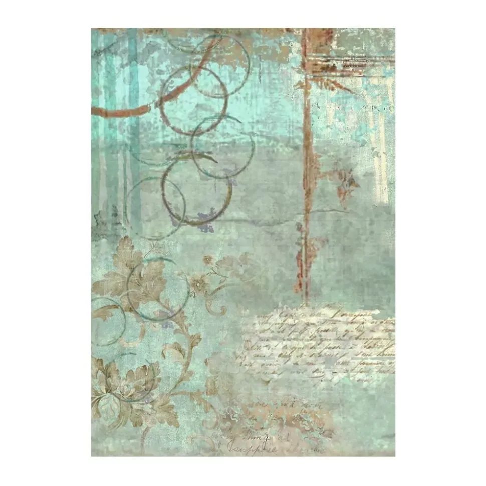 Set 8 papeles de arroz Backgrounds Wonderland Stamperia 10x15cm