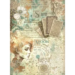 Set 6 Papeles de Arroz Fortune Stamperia 21x30cm