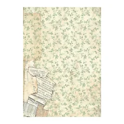 Set 8 papeles de arroz Garden Stamperia 10x15cm