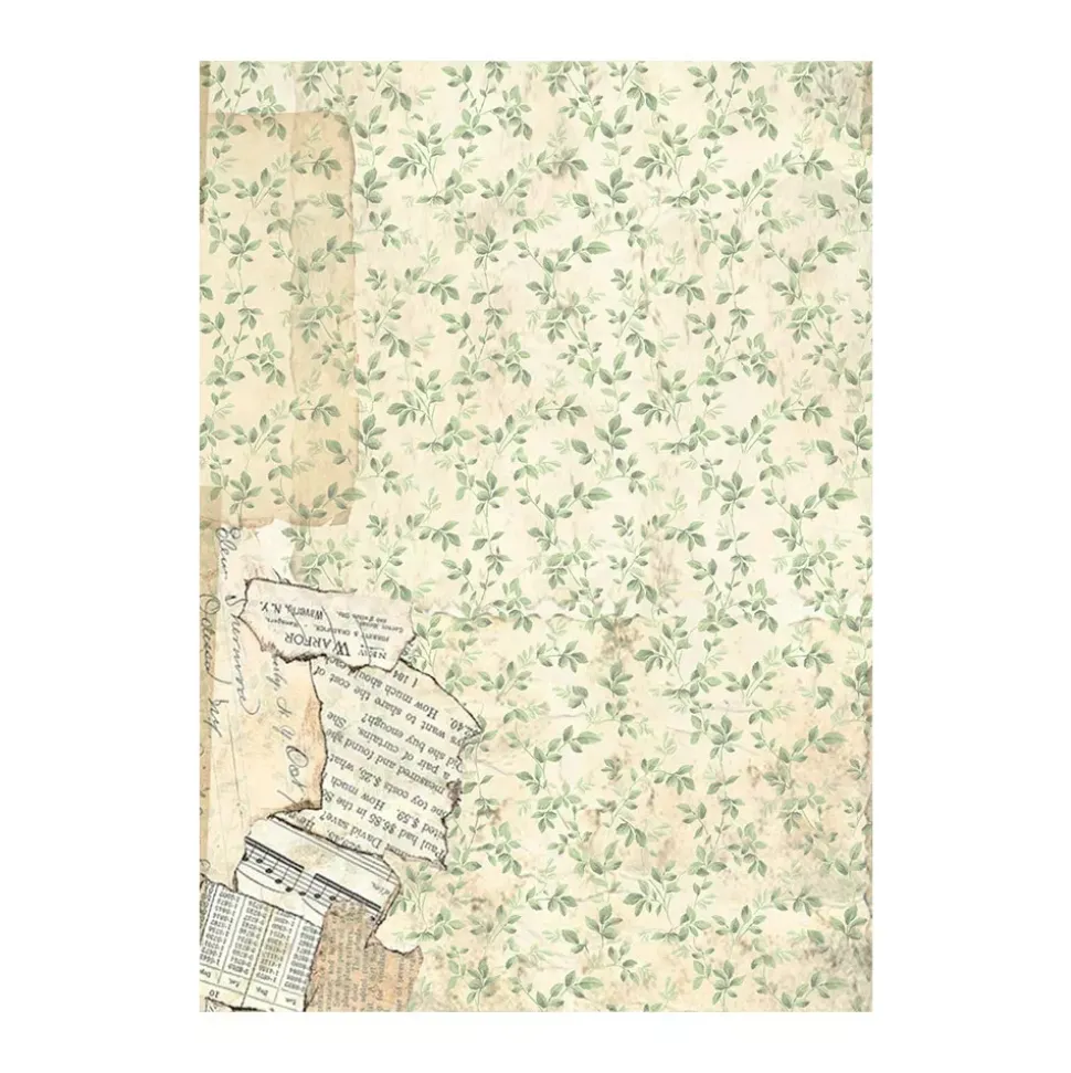 Set 8 papeles de arroz Garden Stamperia 10x15cm