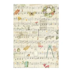 Set 8 papeles de arroz Garden Stamperia 10x15cm