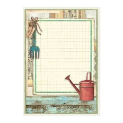 Set 8 papeles de arroz Garden Stamperia 10x15cm