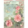 Set 6 papeles de arroz House of Roses Stamperia 21x30cm
